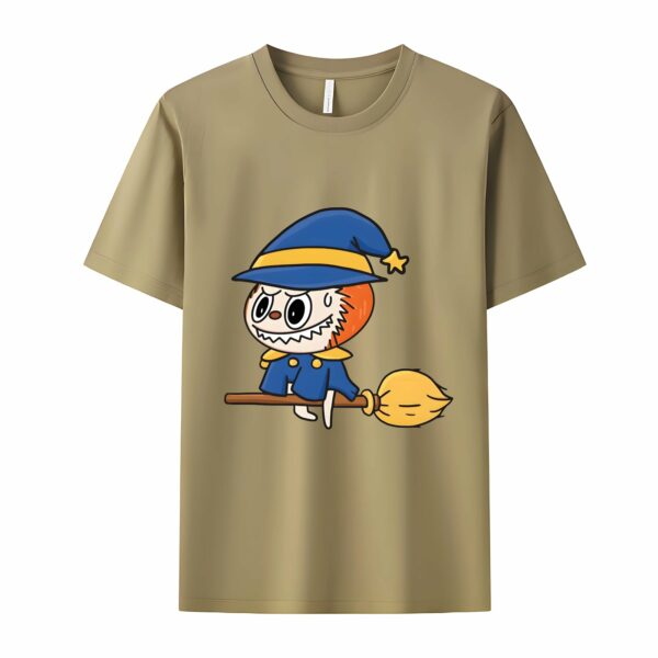 Witch Labubu The Monsters Crew Neck T-Shirt For Labubu Lover Loose Fit - Image 5