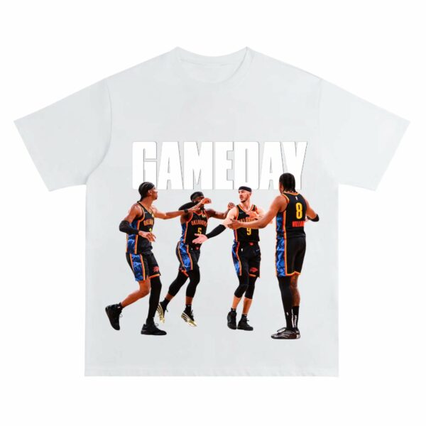 Thunder GAMEDAY Shirt OKC Basketball Fan Tee Gift for Basketball Enthusiast - Image 14