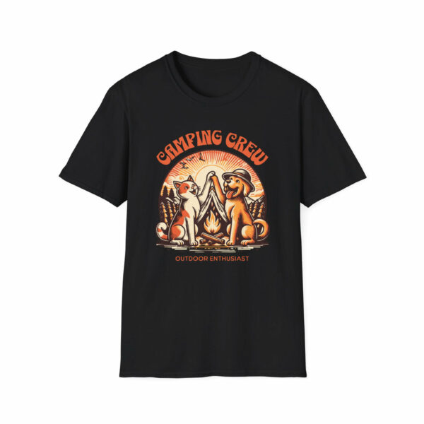 Cat Dog Camping Crew - Classic Fit - Image 2