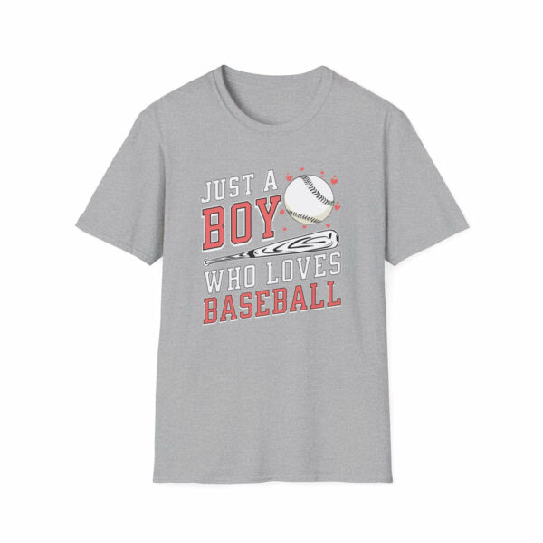 Just A Boy Who Loves Baseball - Classic Fit - Image 3