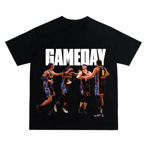 Thunder GAMEDAY Shirt OKC Basketball Fan Tee Gift for Basketball Enthusiast - Image 13