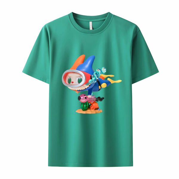 Diver Labubu The Monsters Crew Neck T-Shirt For Labubu Lover - Image 4