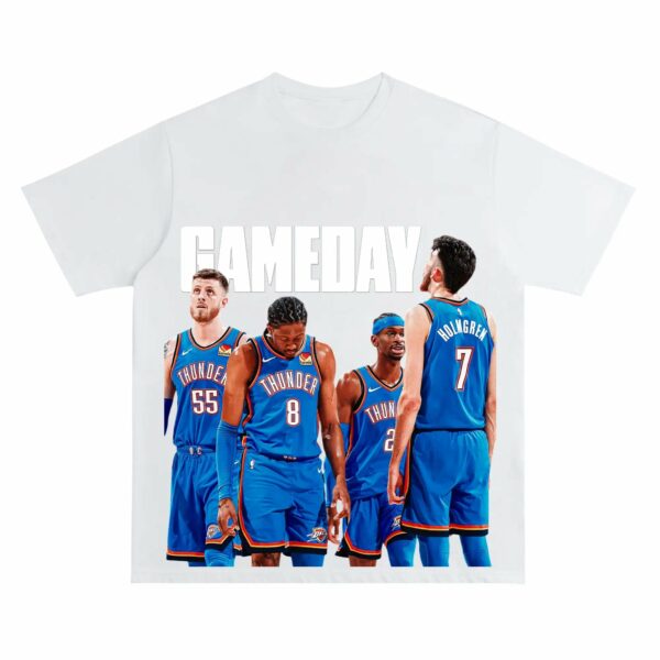 Thunder GAMEDAY Shirt OKC Basketball Fan Tee Gift for Basketball Enthusiast - Image 12