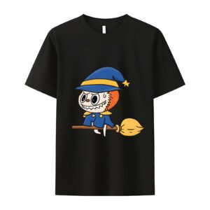 Witch Labubu The Monsters Crew Neck T-Shirt For Labubu Lover Loose Fit