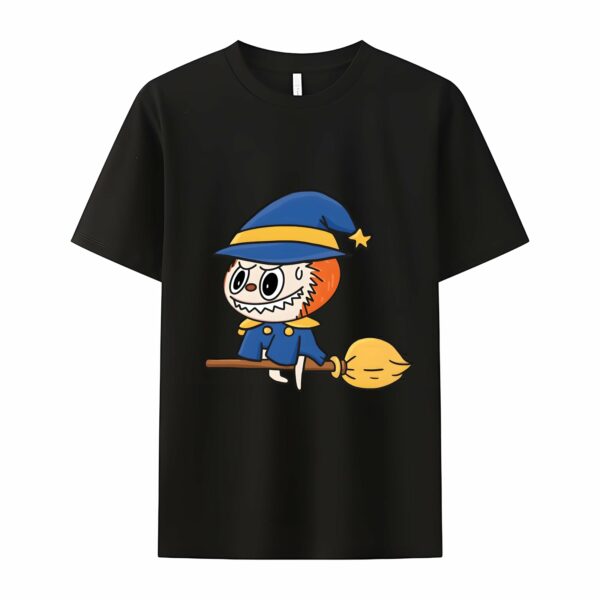 Witch Labubu The Monsters Crew Neck T-Shirt For Labubu Lover Loose Fit