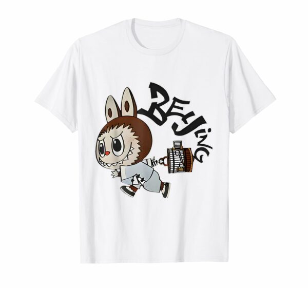 Funny Labubu The Monsters Crew Neck Short Sleeve T-Shirt Gift for Her White - Image 2