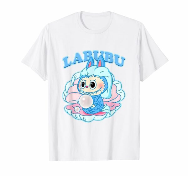 Funny Labubu The Monsters Crew Neck Short Sleeve T-Shirt Gift for Her White - Image 16
