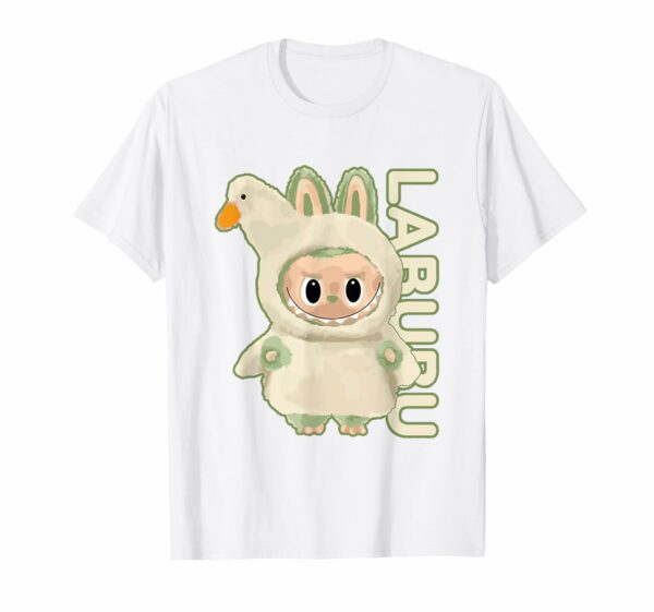 Funny Labubu The Monsters Crew Neck Short Sleeve T-Shirt Gift for Her White - Image 5