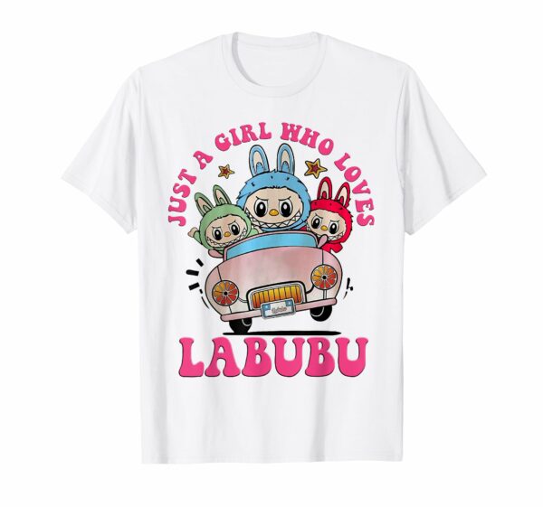 Funny Labubu The Monsters Crew Neck Short Sleeve T-Shirt Gift for Her White - Image 8