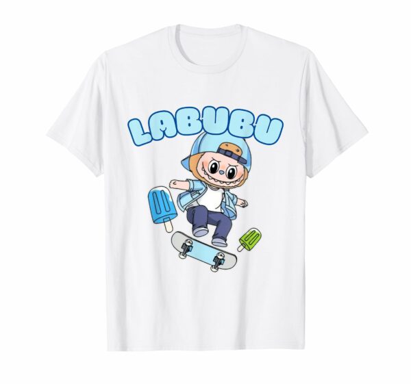 Funny Labubu The Monsters Crew Neck Short Sleeve T-Shirt Gift for Her White - Image 11