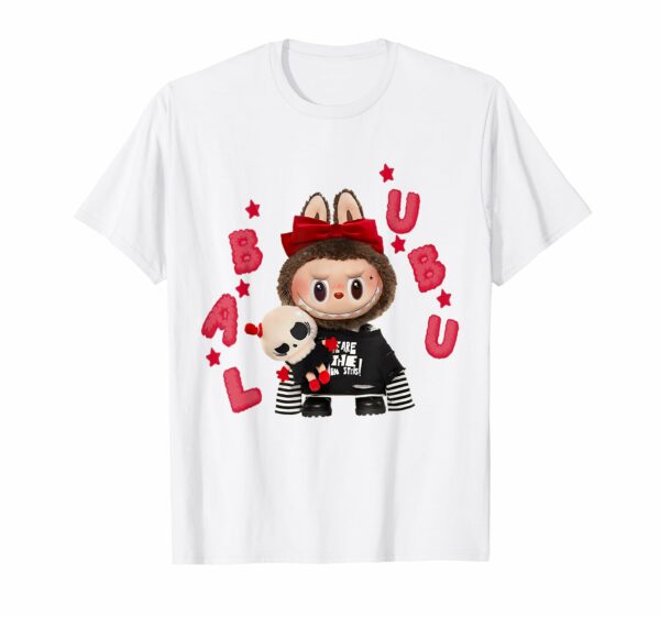 Funny Labubu The Monsters Crew Neck Short Sleeve T-Shirt Gift for Her White - Image 13