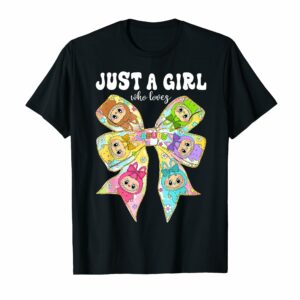 Cute Labubu The Monsters Crew Neck Short Sleeve T-Shirt Gift for Girlfriend Black