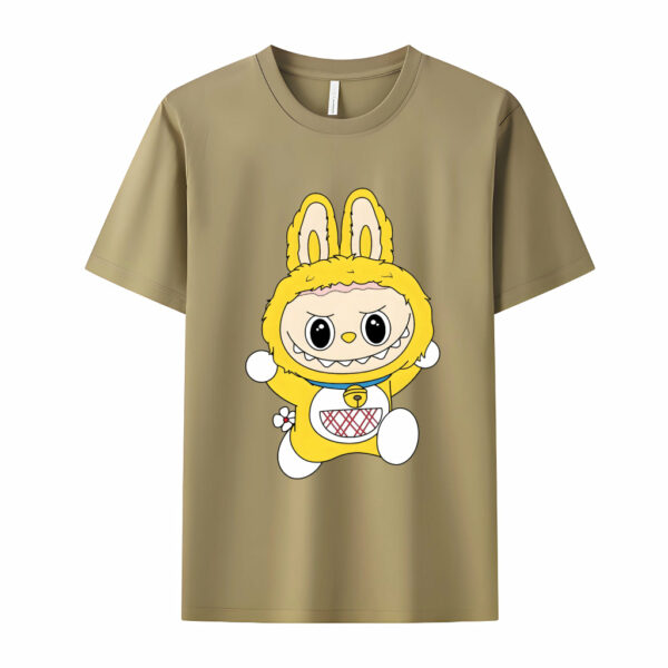 Labubu as Doraemon The Monsters Crew Neck T-Shirt For Labubu Lover - Image 5