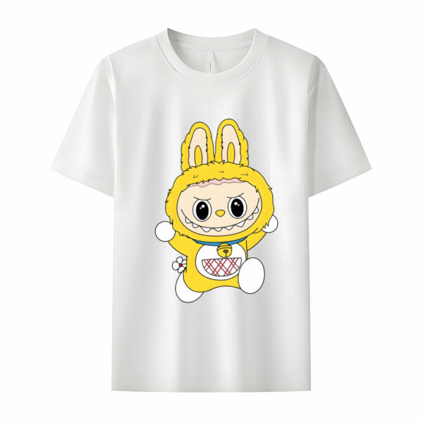 Labubu as Doraemon The Monsters Crew Neck T-Shirt For Labubu Lover - Image 4