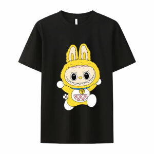 Labubu as Doraemon The Monsters Crew Neck T-Shirt For Labubu Lover