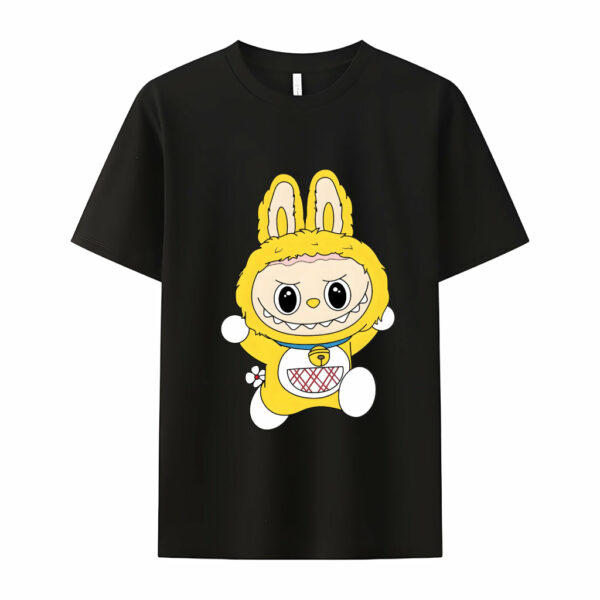 Labubu as Doraemon The Monsters Crew Neck T-Shirt For Labubu Lover