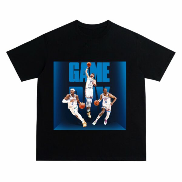 Thunder GAMEDAY Shirt OKC Basketball Fan Tee Gift for Basketball Enthusiast - Image 15